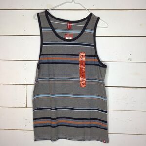 New UnionBay Tank SleeveLess Young Mens Stripe